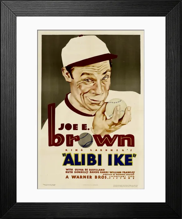 Framed Print : ALIBI IKE, Joe E. Brown, 1935 Framed Print : ALIBI IKE, Joe E. Brown, 1935