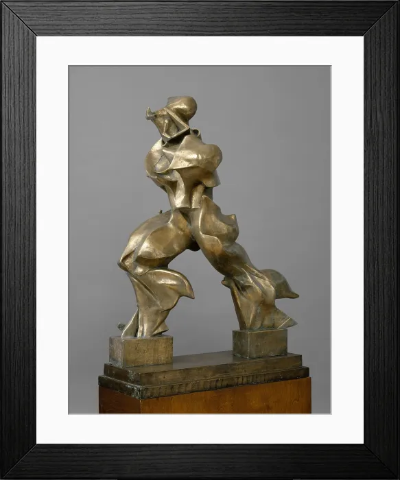 Framed Print : UNIQUE FORMS OF CONTINUITY IN SPACE, by Umberto Boccioni, 1913, Italian Futurist bronze sculpture