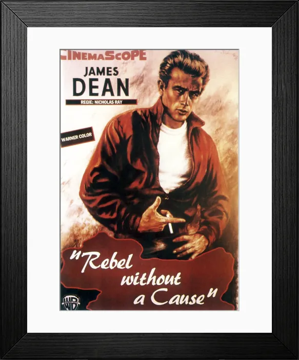 Framed Print : REBEL WITHOUT A CAUSE, James Dean, 1955