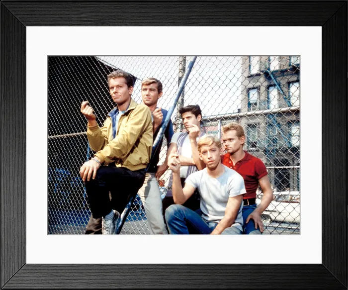Framed Print : WEST SIDE STORY, Russ Tamblyn, Tucker Smith, Tony Mordente, Eliot Feld, David Winters, 1961