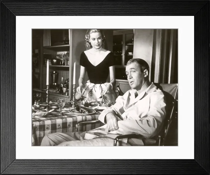 Framed Print : REAR WINDOW, Grace Kelly, James Stewart, 1954 Framed Print : REAR WINDOW, Grace Kelly, James Stewart, 1954
