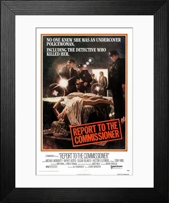 Framed Print : REPORT TO THE COMMISSIONER, US poster art, 1975