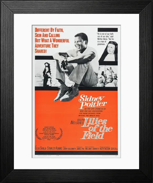 Framed Print : LILIES OF THE FIELD, Sidney Poitier, Lilia Skala, 1963 Framed Print : LILIES OF THE FIELD, Sidney Poitier, Lilia Skala, 1963