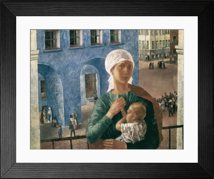 Framed Print : PETROV-VODKIN, Kosima Sergeievich (1878-1939). 1918 in Petrograd. 1920. Symbolism. Oil on canvas. RUSSIA. Moscow. Tretyakov Gallery