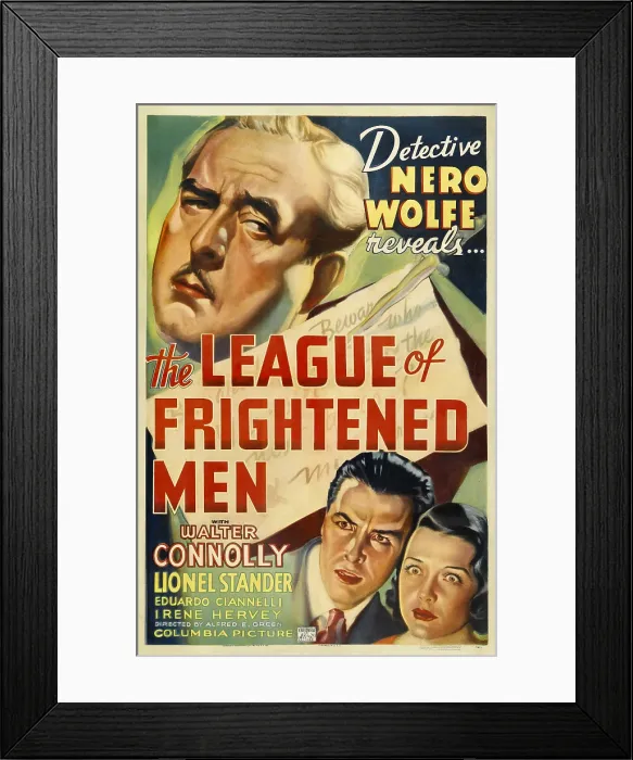 Framed Print : THE LEAGUE OF FRIGHTENED MEN, Walter Connolly, 1937