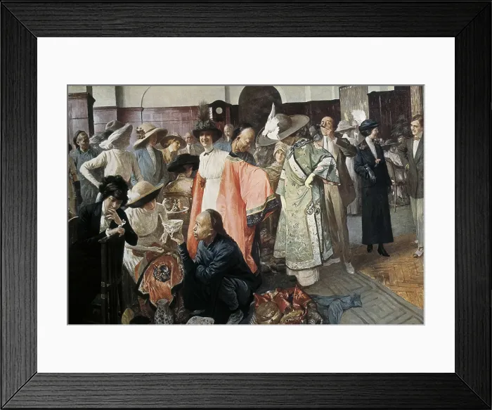 Framed Print : Republic of China (1913). Chinese merchants in the Hotel of Wagons-Lits in Beijing. AISA / Everett Collection**US SALES ONLY**