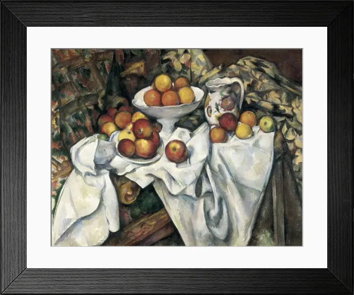 Framed Print : CEZANNE, Paul (1839-1906). Apples and oranges. 1895-1900. Post-Impressionism. Oil on canvas. FRANCE. Paris. Muse d'Orsay (Orsay Museum)