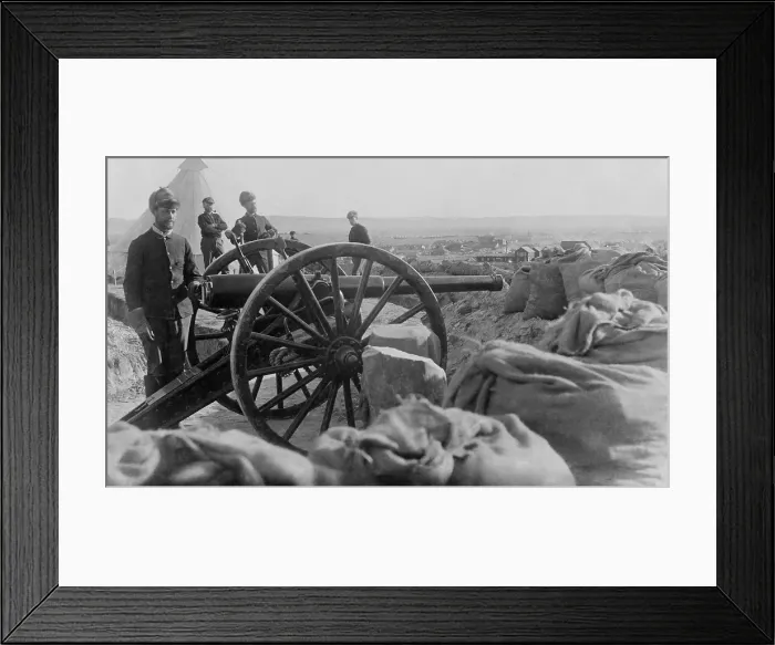 Framed Print : Soldiers with Hotchkiss cannon they fired during the Wounded Knee Massacre of Dec. 29, 1890 Framed Print : Soldiers with Hotchkiss cannon they fired during the Wounded Knee Massacre of Dec. 29, 1890