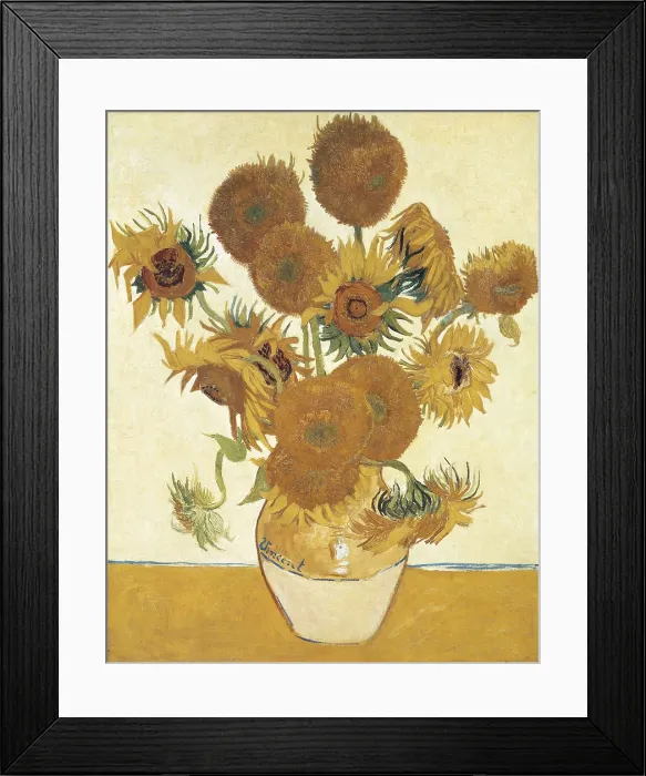 Framed Print : GOGH, Vincent van (1853-1890). Sunflowers. 1888. Post-Impressionism. Oil on canvas. UNITED KINGDOM. London. National Gallery. AISA / Everett Collection**US SALES ONLY** Framed Print : GOGH, Vincent van (1853-1890). Sunflowers. 1888. Post-Impressionism. Oil on canvas. UNITED KINGDOM. London. National Gallery. AISA / Everett Collection**US SALES ONLY**