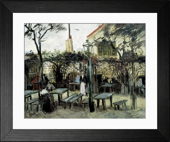 Framed Print : GOGH, Vincent van (1853-1890). Terrace of the Caf 'La Guinguuette'. 1886. 'Le Billard en bois' that afterwards it would be 'La bonne franquette' Framed Print : GOGH, Vincent van (1853-1890). Terrace of the Caf 'La Guinguuette'. 1886. 'Le Billard en bois' that afterwards it would be 'La bonne franquette'