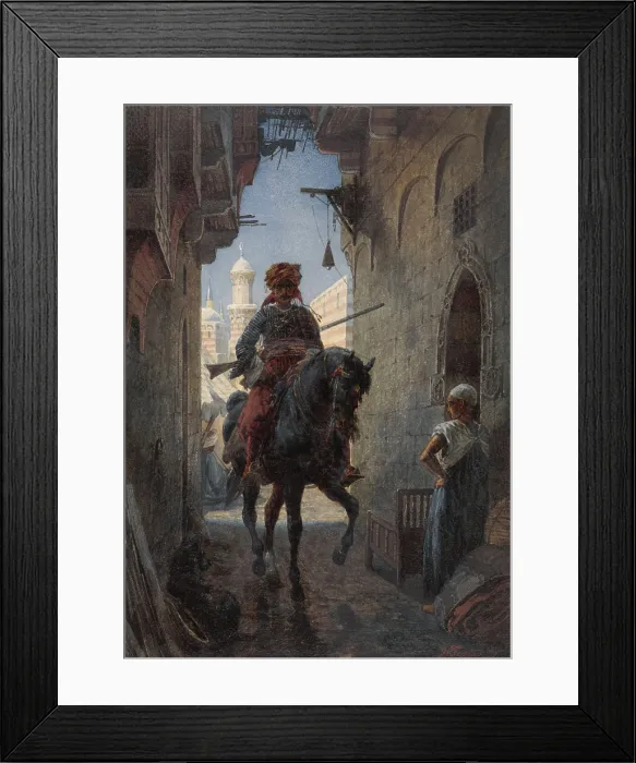 Framed Print : Turkish Rider in a City, by Willem de Famars Testas, 1863, Dutch watercolor painting (BSLOC_2016_2_204) Framed Print : Turkish Rider in a City, by Willem de Famars Testas, 1863, Dutch watercolor painting (BSLOC_2016_2_204)