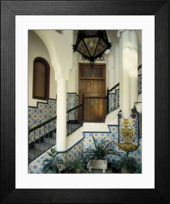 Framed Print : GAUDI i CORNET, Antoni (1852-1926). Bellesguard Tower. SPAIN. Barcelona. Bellesguard Tower. Main stairs. Modernism. Architecture. AISA / Everett Collection**US SALES ONLY** Framed Print : GAUDI i CORNET, Antoni (1852-1926). Bellesguard Tower. SPAIN. Barcelona. Bellesguard Tower. Main stairs. Modernism. Architecture. AISA / Everett Collection**US SALES ONLY**