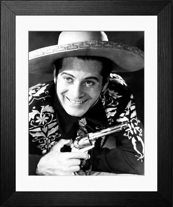 Framed Print : Duncan Renaldo, who played The Cisco Kid in 8 films (1945-50) and on TV (1950-56)