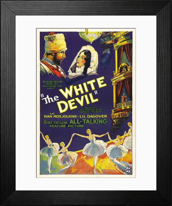 Framed Print : THE WHITE DEVIL, (aka DER WEIBE TEUFEL), from left: Ivan Mosjukin (aka Ivan Mozzhukhin), Lil Dagover, 1930 Framed Print : THE WHITE DEVIL, (aka DER WEIBE TEUFEL), from left: Ivan Mosjukin (aka Ivan Mozzhukhin), Lil Dagover, 1930