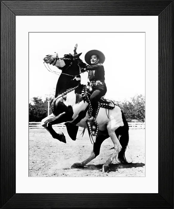 Framed Print : Duncan Renaldo, who played The Cisco Kid in 8 films (1945-50) and on TV (1950-56)