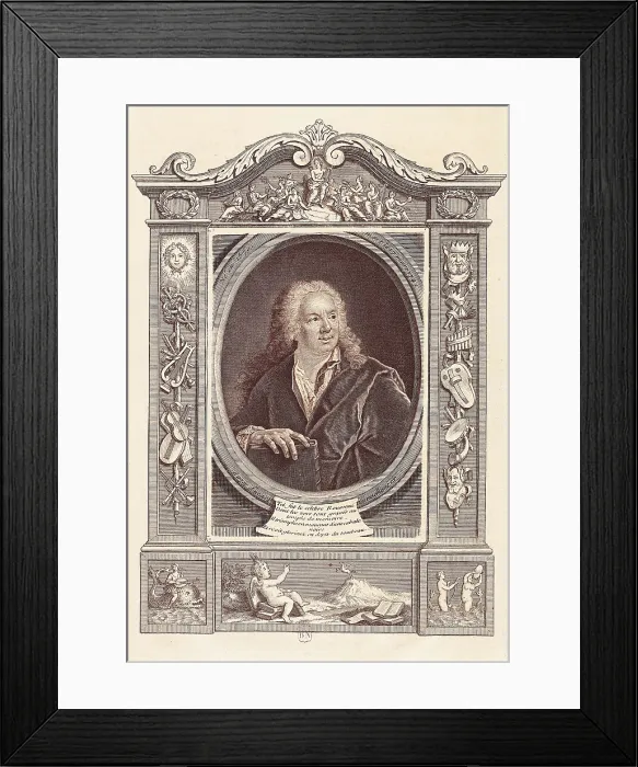 Framed Print : ROUSSEAU, Jean Baptiste (1670-1741). Etching. SPAIN. Madrid. National Library. AISA / Everett Collection**US SALES ONLY** Framed Print : ROUSSEAU, Jean Baptiste (1670-1741). Etching. SPAIN. Madrid. National Library. AISA / Everett Collection**US SALES ONLY**
