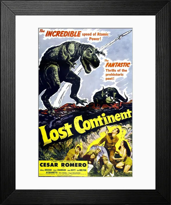 Framed Print : LOST CONTINENT, lower right center: Cesar Romero, 1951