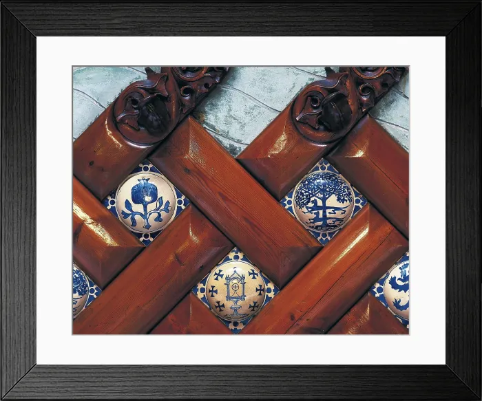 Framed Print : DOMENECH I MONTANER, Lluis (1850-1923). Fonda Espaa. SPAIN. Barcelona. Fonda Espaa. Coats of the regions of Spain. Modernism. Mosaic. AISA / Everett Collection**US SALES ONLY** Framed Print : DOMENECH I MONTANER, Lluis (1850-1923). Fonda Espaa. SPAIN. Barcelona. Fonda Espaa. Coats of the regions of Spain. Modernism. Mosaic. AISA / Everett Collection**US SALES ONLY**