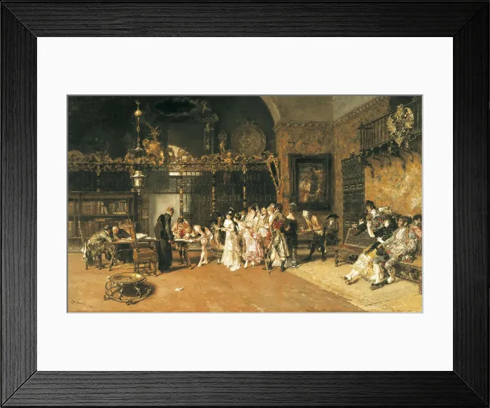 Framed Print : AISA / Everett Collection FORTUNY, Mariano (1838-1874). The Vicarage (La vicaria). 1870