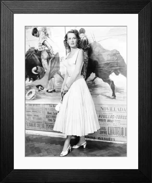 Framed Print : THE MAGNIFICENT MATADOR, Maureen O'Hara, 1955 Framed Print : THE MAGNIFICENT MATADOR, Maureen O'Hara, 1955
