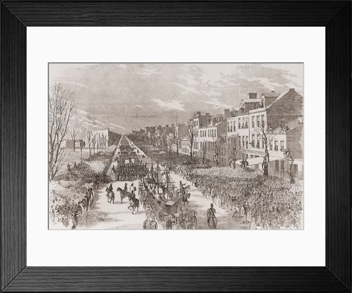 Framed Print : The inauguration procession in honor of President Buchanan passing through Washington, March 4, 1857. It was the longest and most elaborate inaugural parade to date, as of 1857 Framed Print : The inauguration procession in honor of President Buchanan passing through Washington, March 4, 1857. It was the longest and most elaborate inaugural parade to date, as of 1857