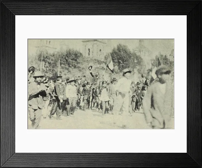 Framed Print : Francisco Madero, Mexican revolutionary leader enters Mexico City in triumph on June 7, 1911. He was greeted with huge crowds shouting Viva Madero! (BSLOC_2016_13_32.jpg ) Framed Print : Francisco Madero, Mexican revolutionary leader enters Mexico City in triumph on June 7, 1911. He was greeted with huge crowds shouting Viva Madero! (BSLOC_2016_13_32.jpg )