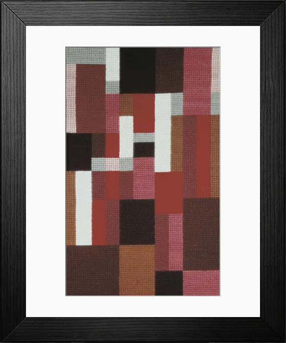 Framed Print : ARP, Hans (1887-1966). Vertical-Horizontal Composition. 1917. Textiles. Private Collection. AISA / Everett Collection - Image has fine art copyright Framed Print : ARP, Hans (1887-1966). Vertical-Horizontal Composition. 1917. Textiles. Private Collection. AISA / Everett Collection - Image has fine art copyright