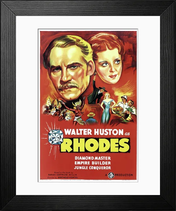 Framed Print : RHODES (aka RHODES OF AFRICA), left: Walter Huston, 1936 Framed Print : RHODES (aka RHODES OF AFRICA), left: Walter Huston, 1936