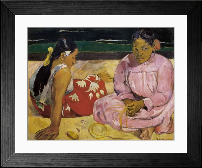 Framed Print : GAUGUIN, Paul (1848-1903). Women of Tahiti or On the Beach. 1891. Symbolism. Pont-Aven school. Oil on canvas. FRANCE. Paris. Muse d'Orsay (Orsay Museum) Framed Print : GAUGUIN, Paul (1848-1903). Women of Tahiti or On the Beach. 1891. Symbolism. Pont-Aven school. Oil on canvas. FRANCE. Paris. Muse d'Orsay (Orsay Museum)