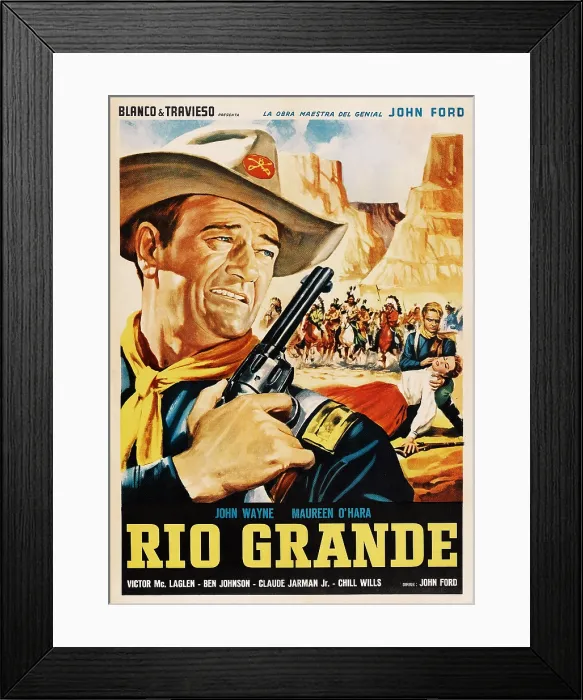 Framed Print : RIO GRANDE, John Wayne, 1950