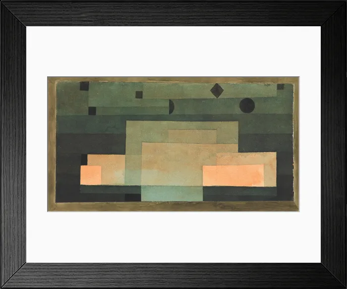Framed Print : THE FIRMAMENT ABOVE THE TEMPLE, by Paul Klee, 1922, Swiss watercolor and gouache painting on paper Framed Print : THE FIRMAMENT ABOVE THE TEMPLE, by Paul Klee, 1922, Swiss watercolor and gouache painting on paper