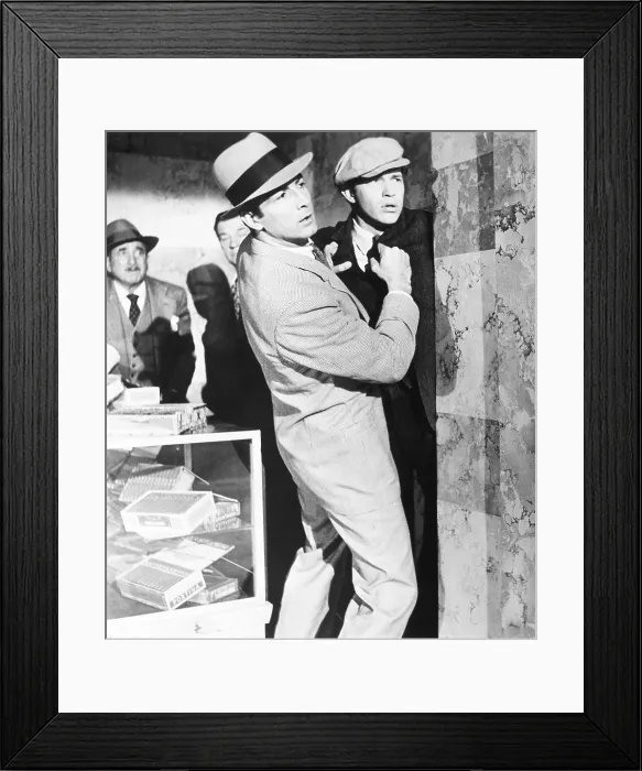 Framed Print : THE RISE AND FALL OF LEGS DIAMOND, front: Ray Danton, Warren Oates, 1960 Framed Print : THE RISE AND FALL OF LEGS DIAMOND, front: Ray Danton, Warren Oates, 1960