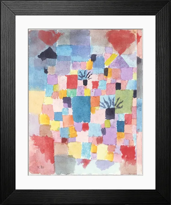 Framed Print : SOUTHERN GARDENS, by Paul Klee, 1913, Swiss drawing, watercolor and ink on paper
