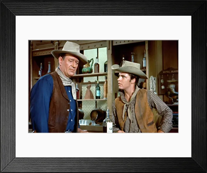 Framed Print : RIO BRAVO, John Wayne, Ricky Nelson, 1959