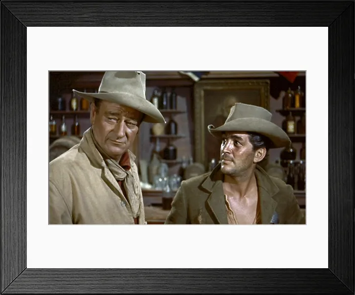 Framed Print : RIO BRAVO, John Wayne, Dean Martin, 1959