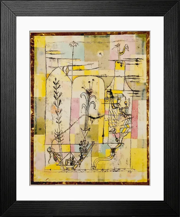Framed Print : TALE A LA HOFFMANN, by Paul Klee, 1921, Swiss watercolor, graphite, ink on paper. Inspired by German poet E. T. A Framed Print : TALE A LA HOFFMANN, by Paul Klee, 1921, Swiss watercolor, graphite, ink on paper. Inspired by German poet E. T. A