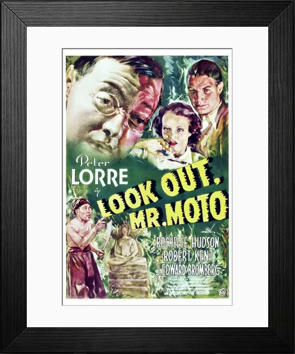 Framed Print : MR. MOTO TAKES A CHANCE, (aka LOOK OUT, MR. MOTO), top from left: Peter Lorre, Rochelle Hudson, Robert Kent, 1938, TM and Copyright 20th Century Fox Film Corp Framed Print : MR. MOTO TAKES A CHANCE, (aka LOOK OUT, MR. MOTO), top from left: Peter Lorre, Rochelle Hudson, Robert Kent, 1938, TM and Copyright 20th Century Fox Film Corp