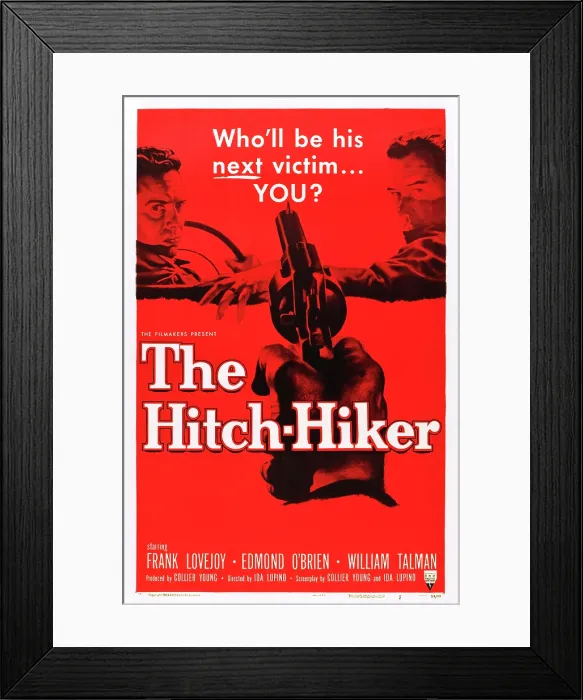 Framed Print : THE HITCH-HIKER, Frank Lovejoy, Edmond O'Brien, 1953 Framed Print : THE HITCH-HIKER, Frank Lovejoy, Edmond O'Brien, 1953