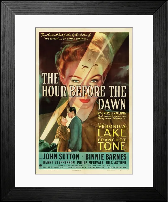 Framed Print : THE HOUR BEFORE THE DAWN, Veronica Lake, 1944 Framed Print : THE HOUR BEFORE THE DAWN, Veronica Lake, 1944