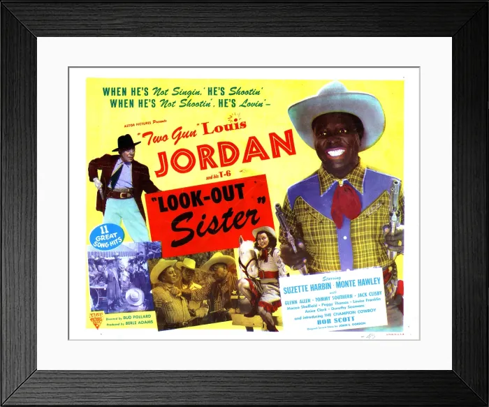 Framed Print : LOOK-OUT SISTER, from left, Suzette Harbin, Louis Jordan, 1947 Framed Print : LOOK-OUT SISTER, from left, Suzette Harbin, Louis Jordan, 1947