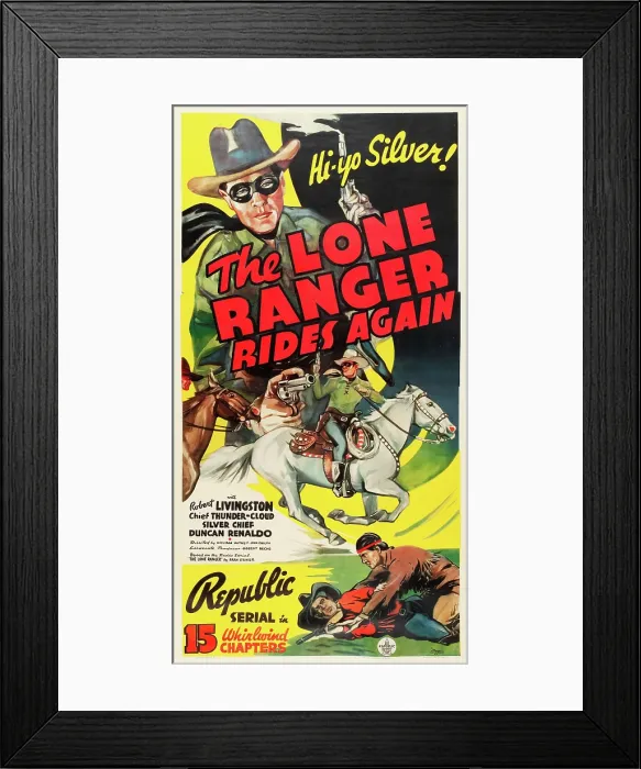 Framed Print : THE LONE RANGER RIDES AGAIN, Robert Livingston, 1939