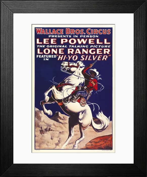 Framed Print : THE LONE RANGER, special circus poster, 1938 Framed Print : THE LONE RANGER, special circus poster, 1938