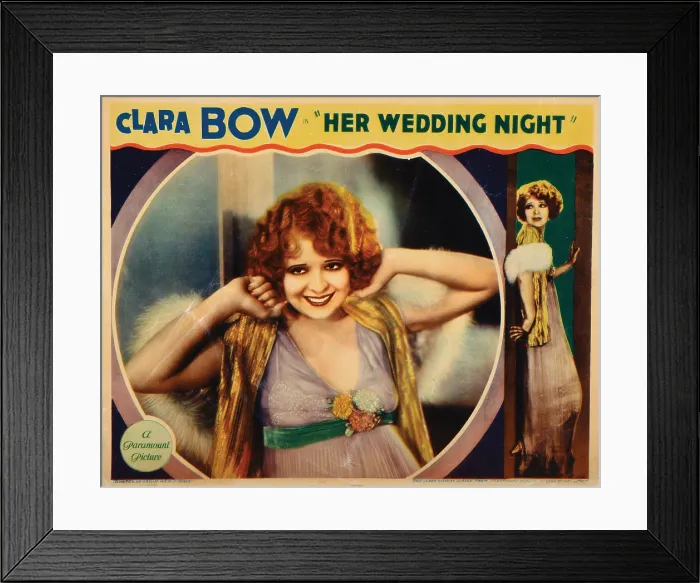 Framed Print : HER WEDDING NIGHT, Clara Bow, 1930 Framed Print : HER WEDDING NIGHT, Clara Bow, 1930