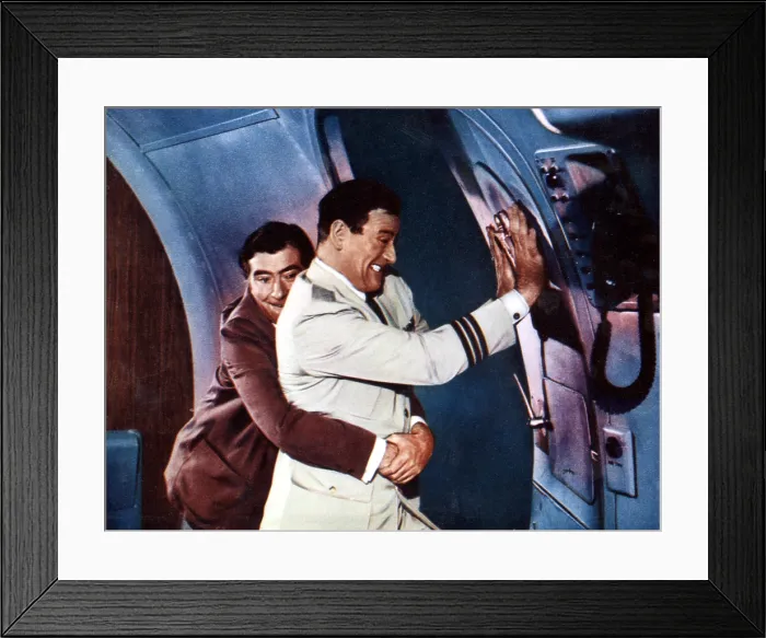 Framed Print : THE HIGH AND THE MIGHTY, Robert Newton, John Wayne, 1954