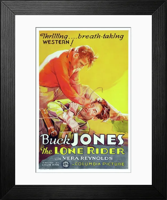 Framed Print : THE LONE RIDER, US poster art, Buck Jones, 1930