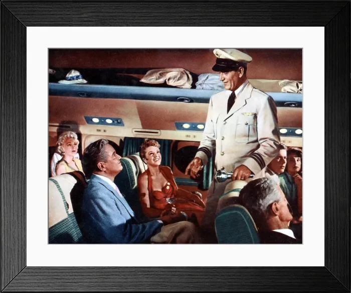Framed Print : THE HIGH AND THE MIGHTY, Jan Sterling, David Brian, Claire Trevor, John Wayne, 1954