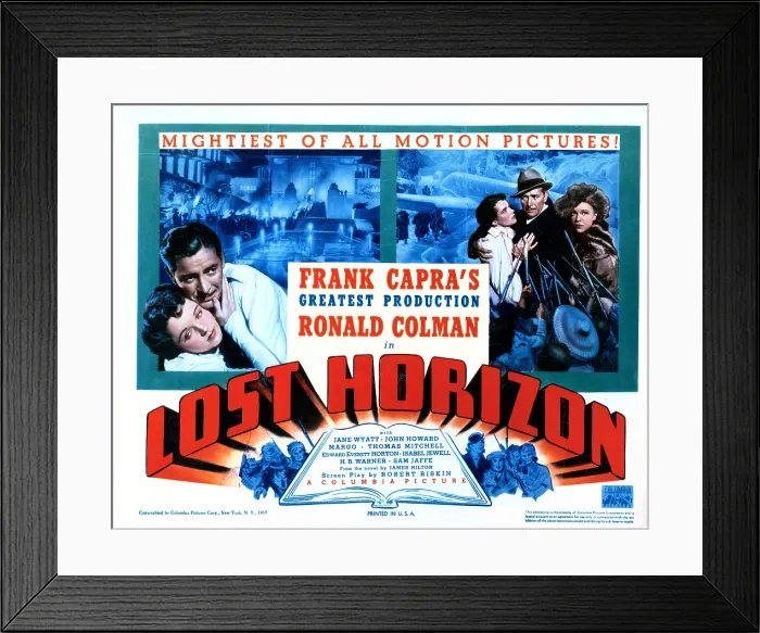 Framed Print : LOST HORIZON, Jane Wyatt, Ronald Colman, Margo, 1937