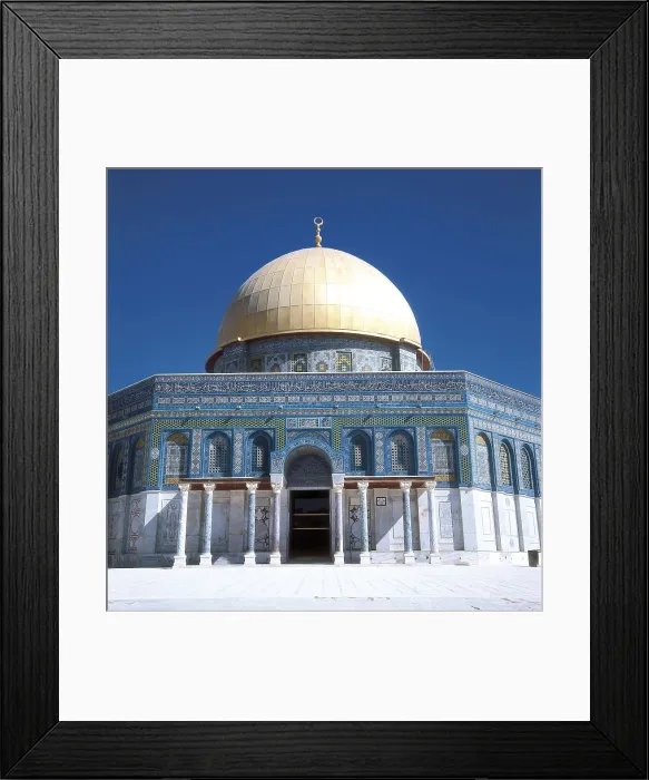 Framed Print : ISRAEL. JERUSALEM. Jerusalem. The Dome of the Rock or Mosque of Omar (7th c.), on the Mount Moriah. Islamic art. AISA / Everett Collection**US SALES ONLY** Framed Print : ISRAEL. JERUSALEM. Jerusalem. The Dome of the Rock or Mosque of Omar (7th c.), on the Mount Moriah. Islamic art. AISA / Everett Collection**US SALES ONLY**