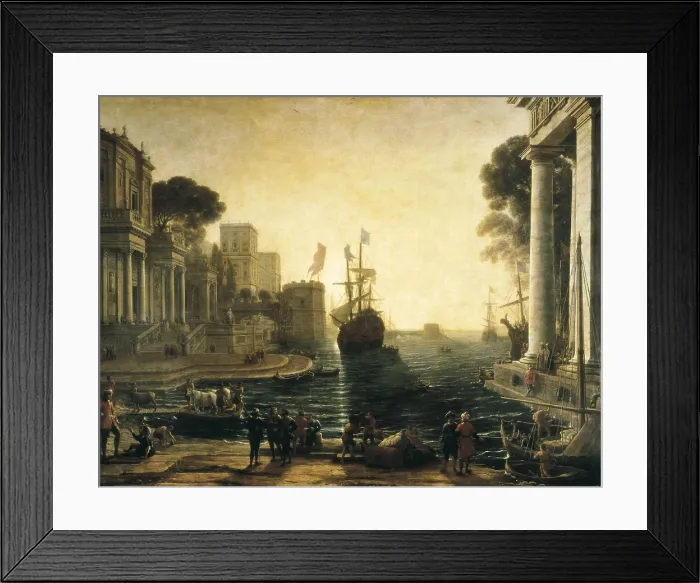Framed Print : Claude Lorrain (1600-1682). Ulysses Returning Chryseis to her Father. c. 1639-1665. Painted for M. Liancourt. Baroque art. Oil on canvas. FRANCE. Paris. Louvre Museum Framed Print : Claude Lorrain (1600-1682). Ulysses Returning Chryseis to her Father. c. 1639-1665. Painted for M. Liancourt. Baroque art. Oil on canvas. FRANCE. Paris. Louvre Museum