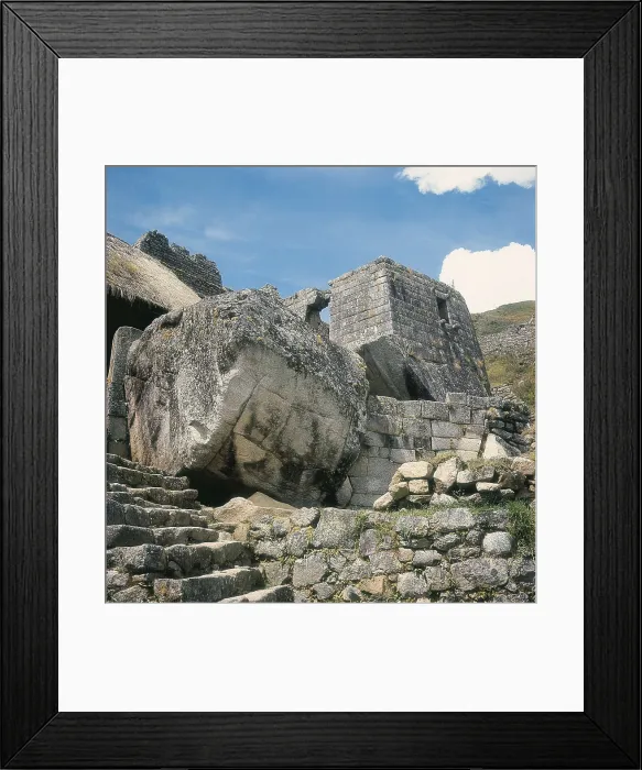 Framed Print : PERU. CUZCO. Ollantaytambo. Inca fortress of Ollantaytambo. Inca art. AISA / Everett Collection**US SALES ONLY**